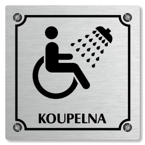 Koupelna, 118x118mm, stříbrná, Kansas